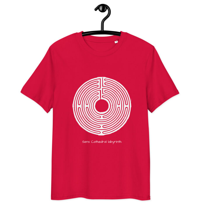 T-shirt Labyrinthe de Sens blanc coton bio – Image 6