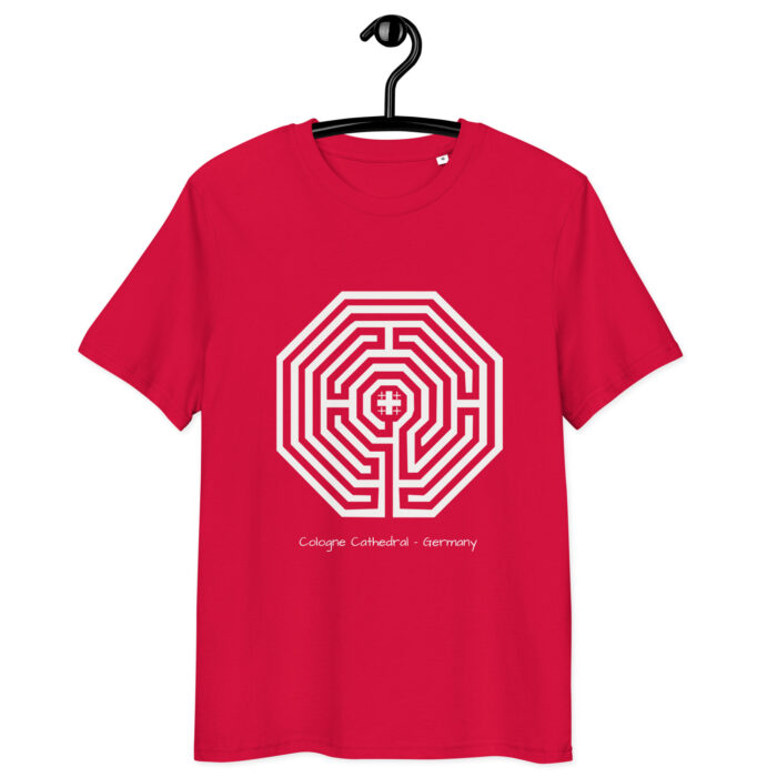 T-shirt Labyrinthe Cologne noir – focus intérieur – Image 6