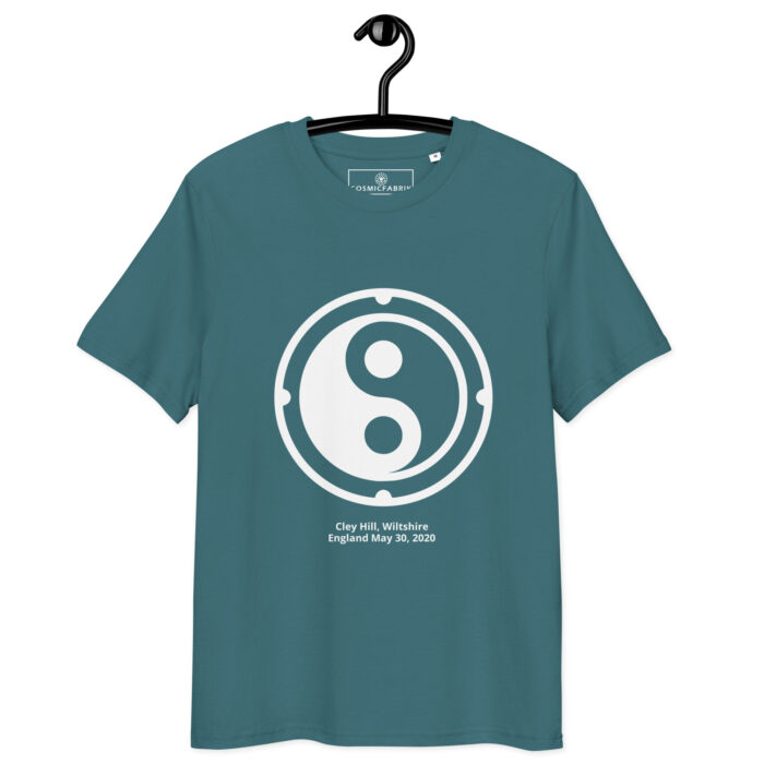 T-shirt crop circle Cley Hill blanc – Équilibre yin-yang – Image 6