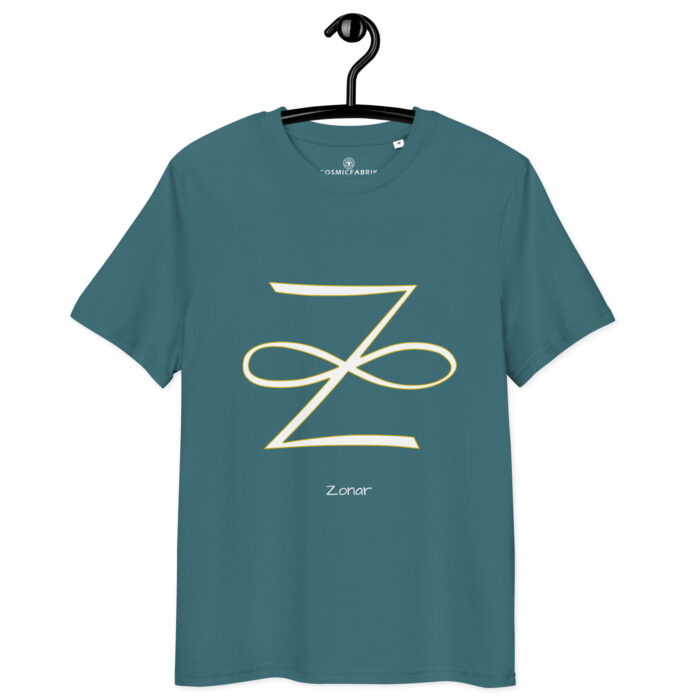 T-shirt Zonar blanc contour or – Guérison karmique et protection – Image 7
