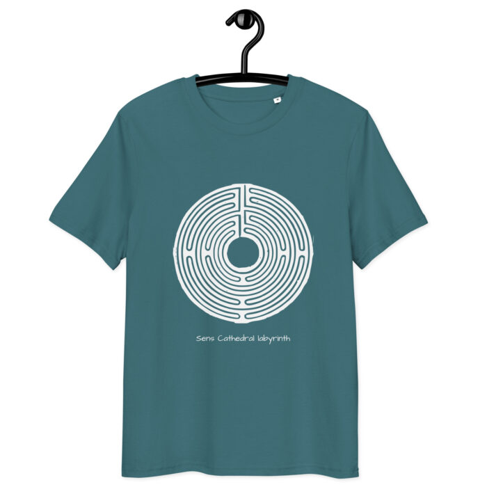 T-shirt Labyrinthe de Sens blanc coton bio – Image 7
