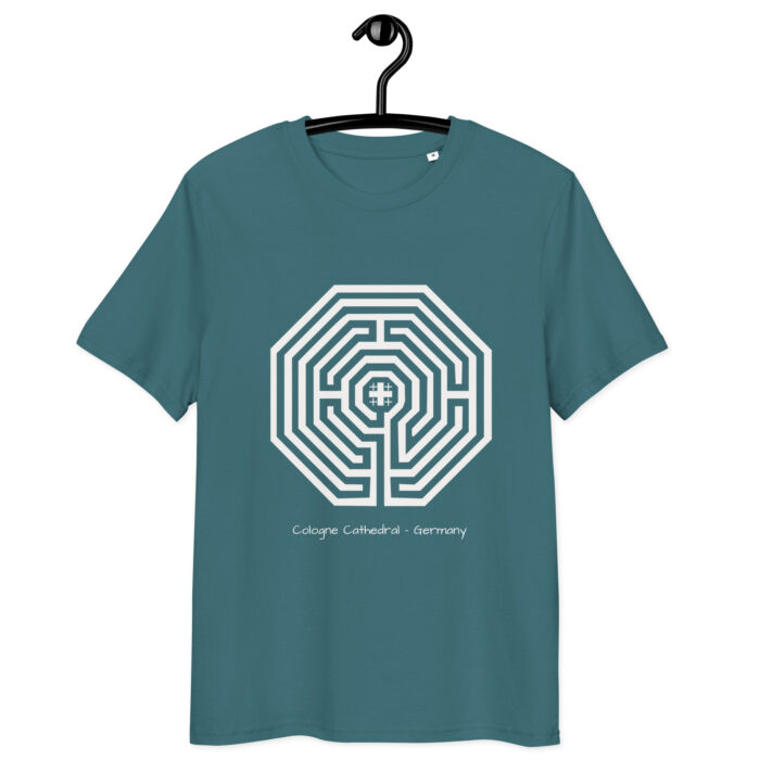 T-shirt Labyrinthe Cologne noir – focus intérieur – Image 7