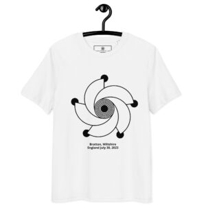 T-shirt crop circle Bratton noir – Géométrie 5 branches