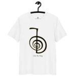 T-shirt Cho Ku Rei noir contour or – Activation énergétique Reiki