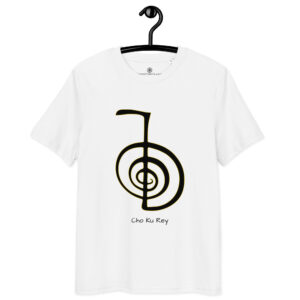 T-shirt Cho Ku Rei noir contour or – Activation énergétique Reiki