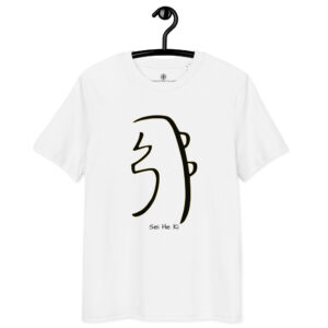 T-shirt Sei He Ki noir contour or – Libération émotionnelle et équilibre