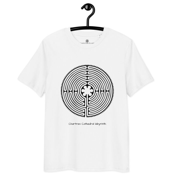 T-shirt Labyrinthe de Chartres noir
