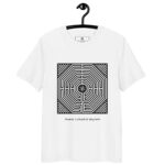 T-shirt Labyrinthe d’Amiens noir – chemin unicursal