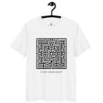 T-shirt Labyrinthe de Saint-Omer noir coton bio