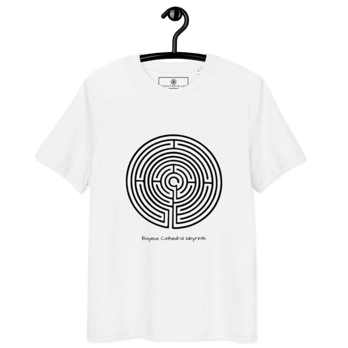 T-shirt Labyrinthe de Bayeux noir coton bio – Image 10