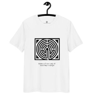 T-shirt Labyrinthe Guingamp noir – sagesse mariale