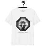 T-shirt Labyrinthe Cologne blanc – lumière intérieure