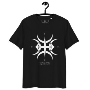 T-shirt crop circle Stonehenge blanc – Étoile d’équilibre