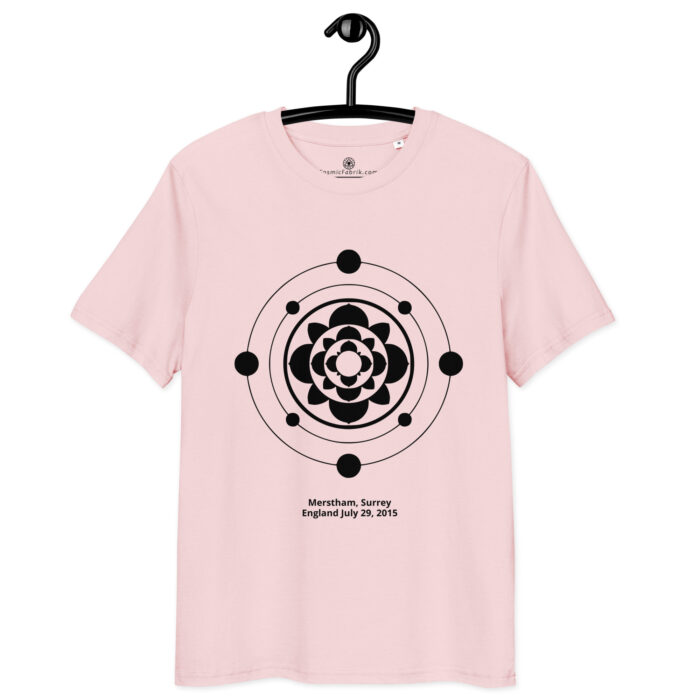 T-shirt crop circle Merstham noir – Rosette orbitale – Image 9