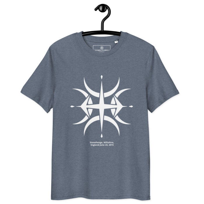 T-shirt crop circle Stonehenge blanc – Étoile d’équilibre – Image 9