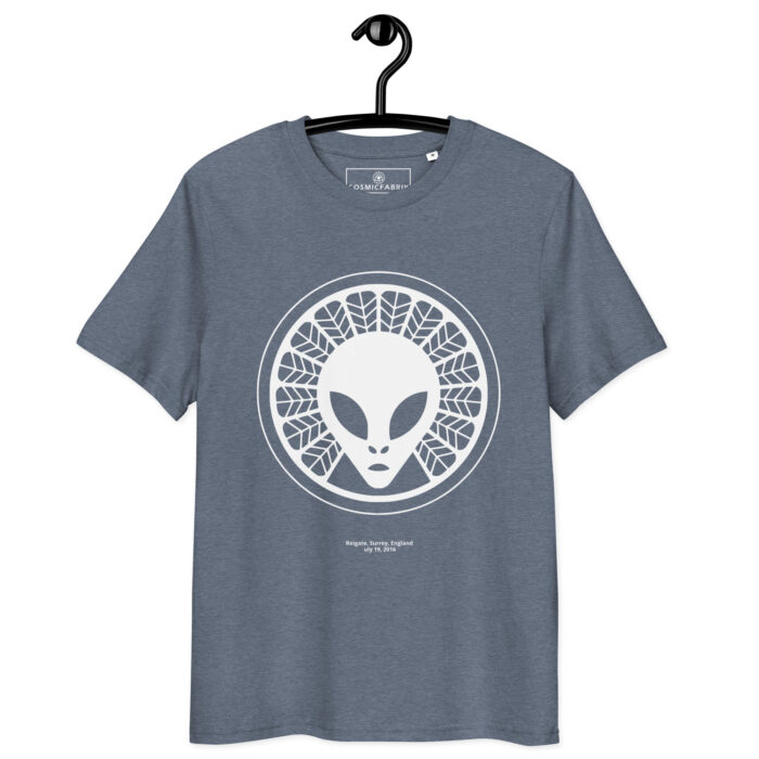 T-shirt crop circle Reigate blanc – Cercle lumineux – Image 3