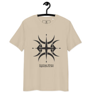T-shirt crop circle Stonehenge noir – Étoile d’orientation