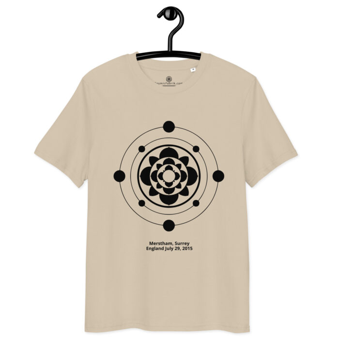T-shirt crop circle Merstham noir – Rosette orbitale – Image 7