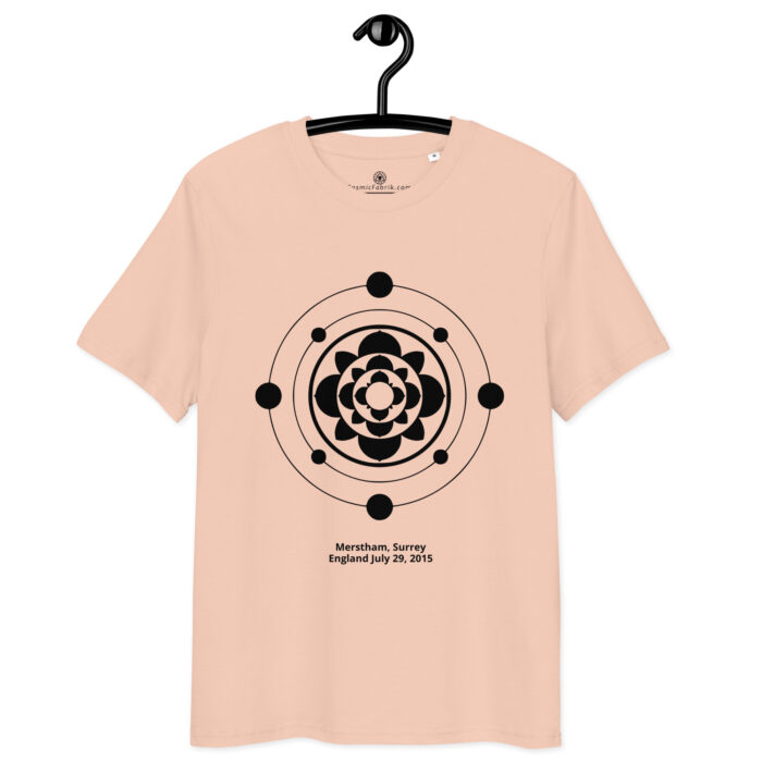 T-shirt crop circle Merstham noir – Rosette orbitale – Image 8