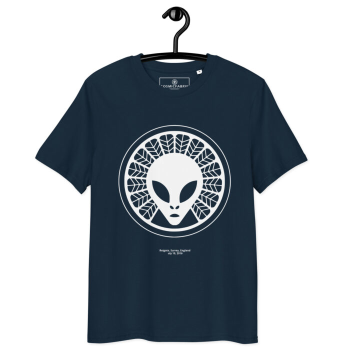 T-shirt crop circle Reigate blanc – Cercle lumineux – Image 5