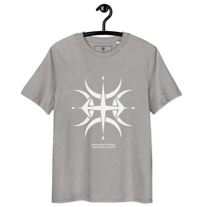 T-shirt crop circle Stonehenge blanc – Étoile d’équilibre – Image 10