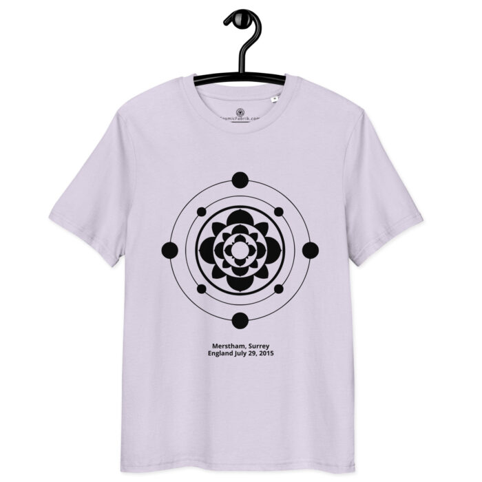 T-shirt crop circle Merstham noir – Rosette orbitale – Image 10