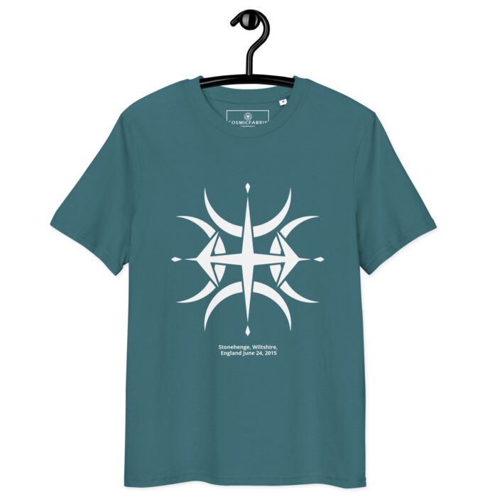 T-shirt crop circle Stonehenge blanc – Étoile d’équilibre – Image 7