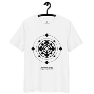 T-shirt crop circle Merstham noir – Rosette orbitale
