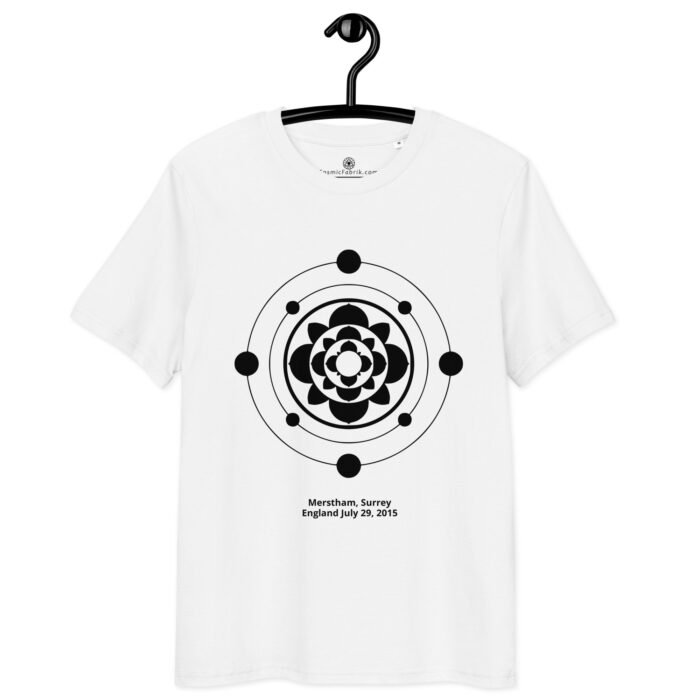 T-shirt crop circle Merstham noir – Rosette orbitale
