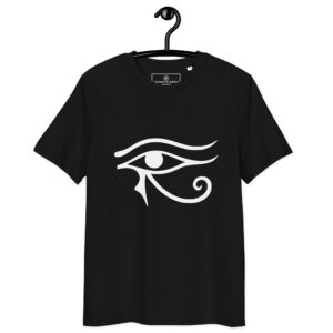 T-shirt Œil d’Horus Noir – Intuition, Vision Nocturne et Protection
