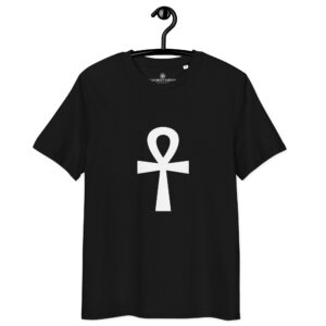 T-shirt Croix Ankh Blanc – Énergie de Vie & Lumière Divine
